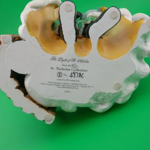 The Light Of St. Nicholas Figurine Thomas Kinkade St. Nicholas Coll. LE#49786 - Picture 2 of 7